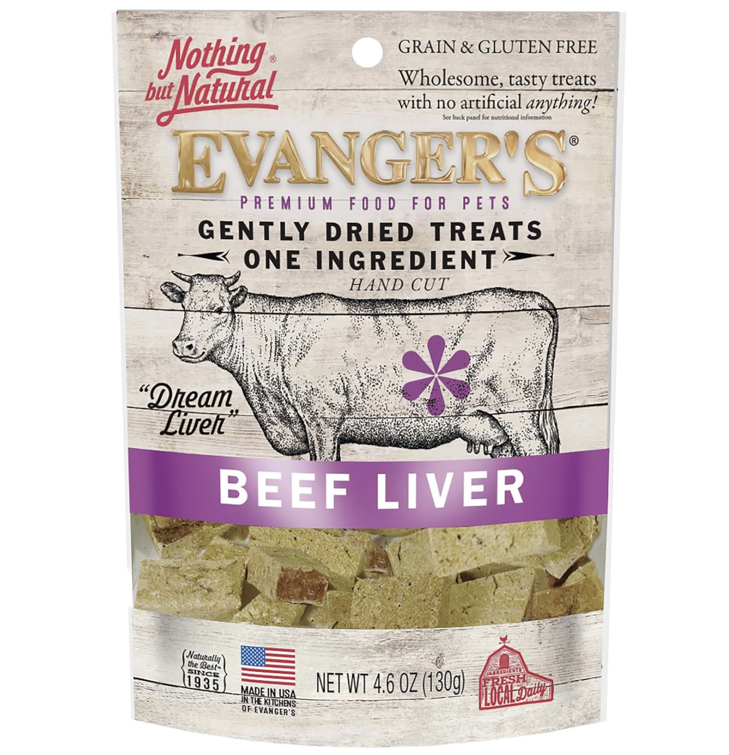 Evanger's Dog Gently Dried Beef Liver 4.6oz