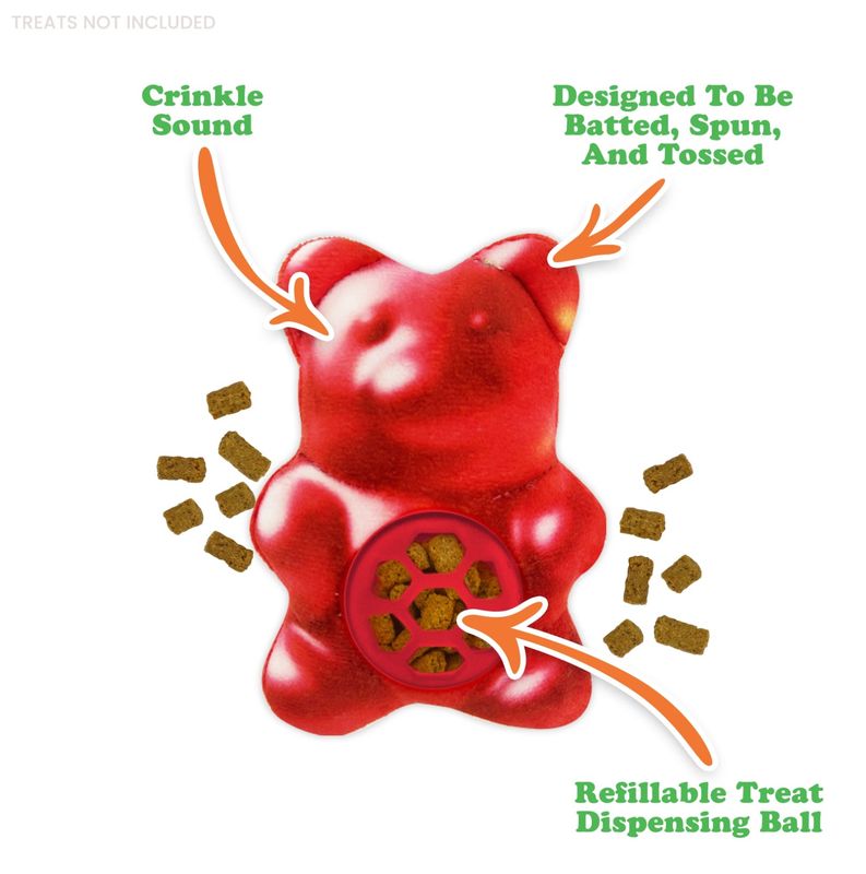 Meowijuana Cat Knock 'n' Nibble Gummy Bear Cat Treat Dispenser