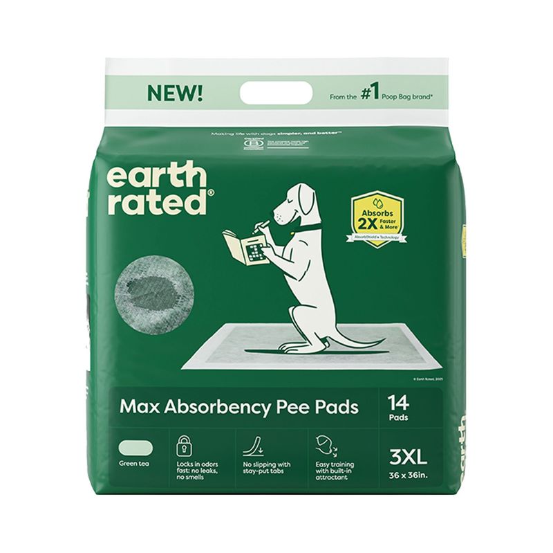 Earth Rated Max Absorbency Training Pee Pads 3XL 14 Count