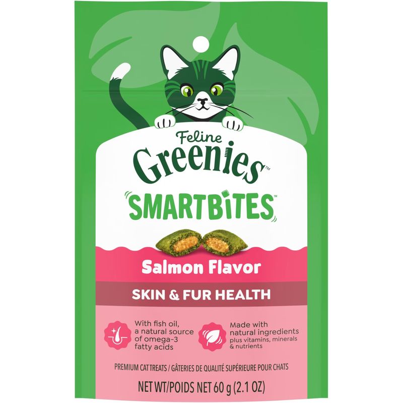 Greenies Cat Treat SmartBites Salmon 2.1oz