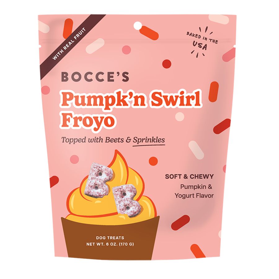 Bocce's Dog Soft &amp; Chewy's Froyo Pumpk'n Swirl 6oz