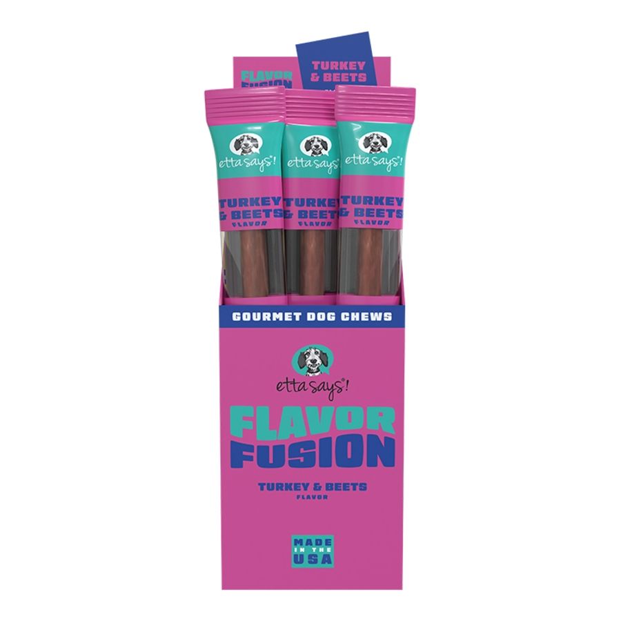 Etta Says Dog Flavor Fusion Turkey &amp; Beets Chew 2oz