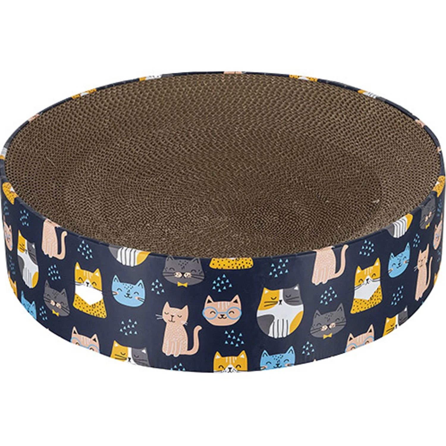 Kitty City Corrugate Scratch Bed Cats 15.6x4"