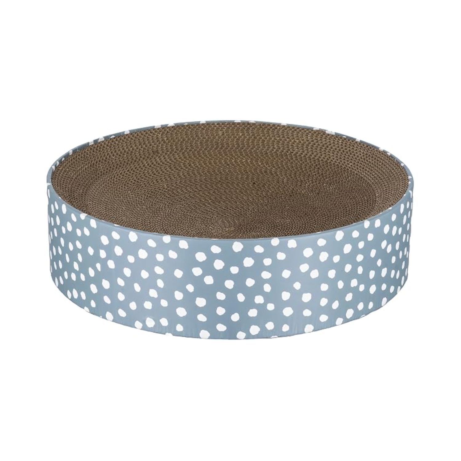 Kitty City Corrugate Scratch Bed Spotted 15.6x4"