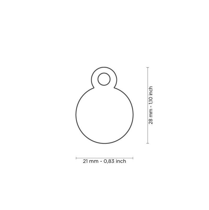 My Family Dog Tag Basic Circle