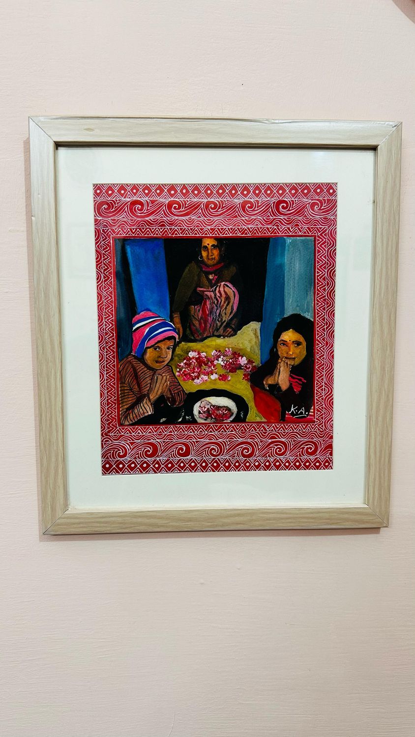 ​Handcrafted Painting – Phool Deyi Festival, A Celebration of Spring in Uttarakhand 🌸✨