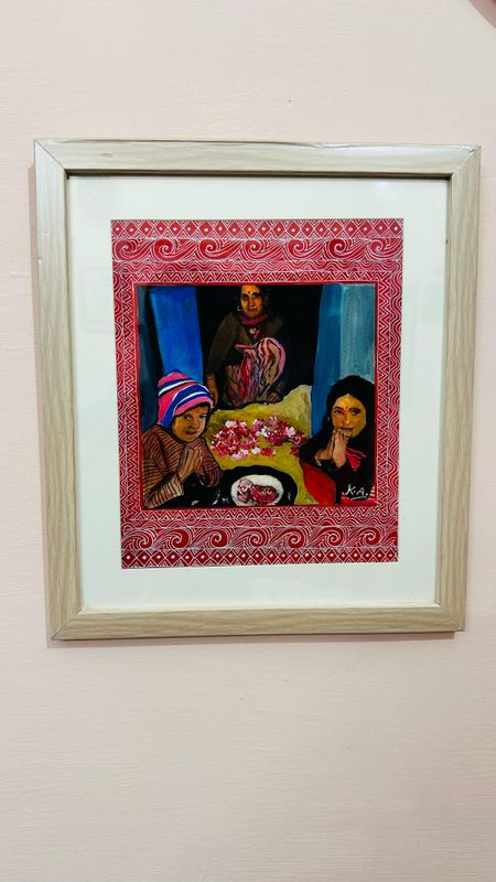​Handcrafted Painting – Phool Deyi Festival, A Celebration of Spring in Uttarakhand 🌸✨
