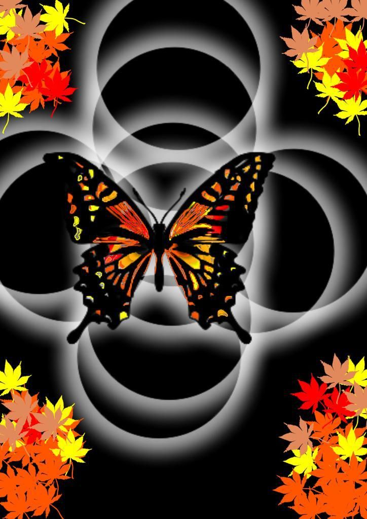 ​Handcrafted Digital Portrait – The Butterfly Effect 🦋✨