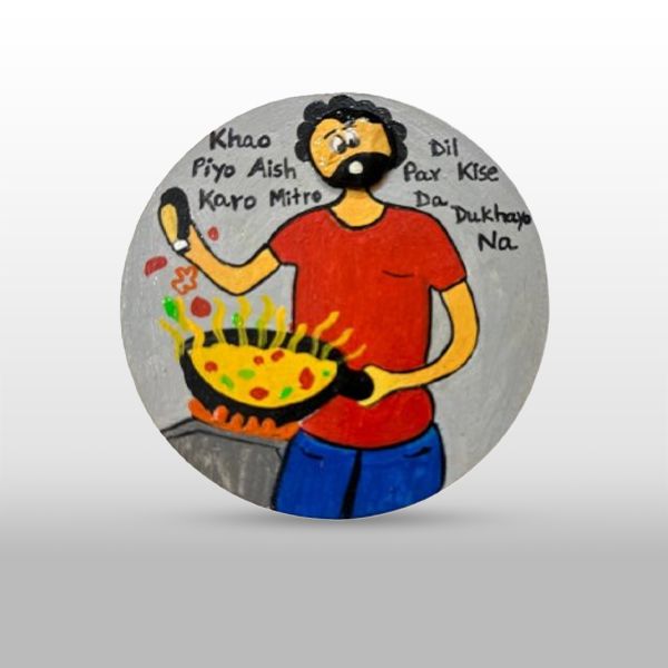 Punjabi Chef Fridge Magnet