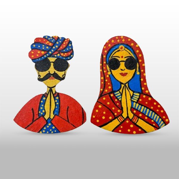 Traditional Swag Couple Fridge Magnet 🕶️👳‍♂️✨