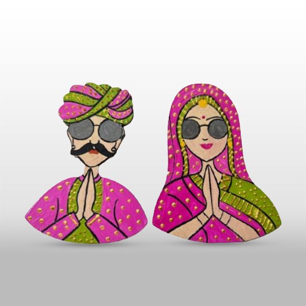 Traditional Swag Couple Fridge Magnet 🕶️👳‍♂️✨