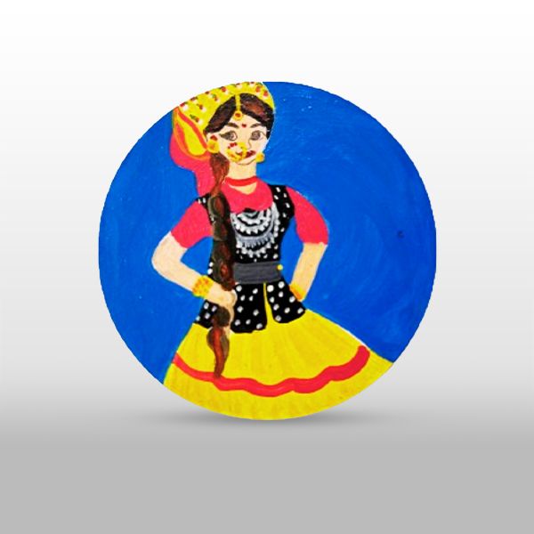 ​Dancing Pahadi Bhuli Fridge Magnet 💃✨