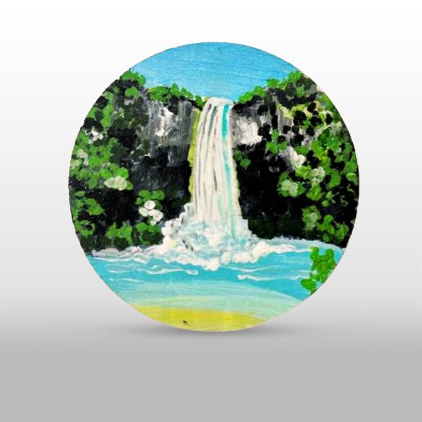​Majestic Waterfall Fridge Magnet 🌊🏔️