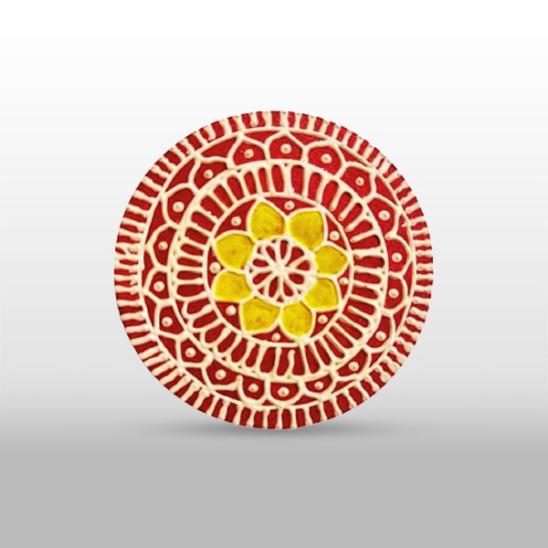 ​Traditional Aipan Art Fridge Magnet 🎨✨