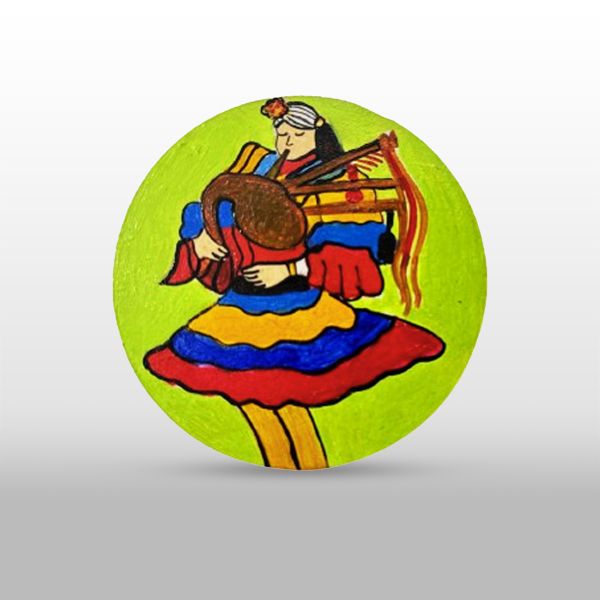 ​Pahadi Chhaliyaar Dance Fridge Magnet 💃✨