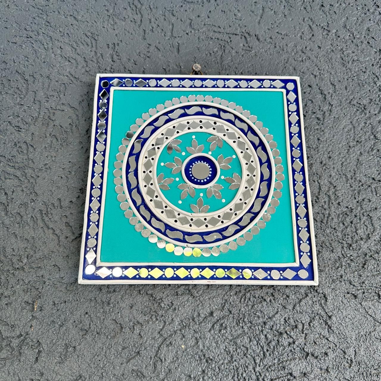 ​Turquoise Majesty Lipan Art Wall Tile ✨🎨