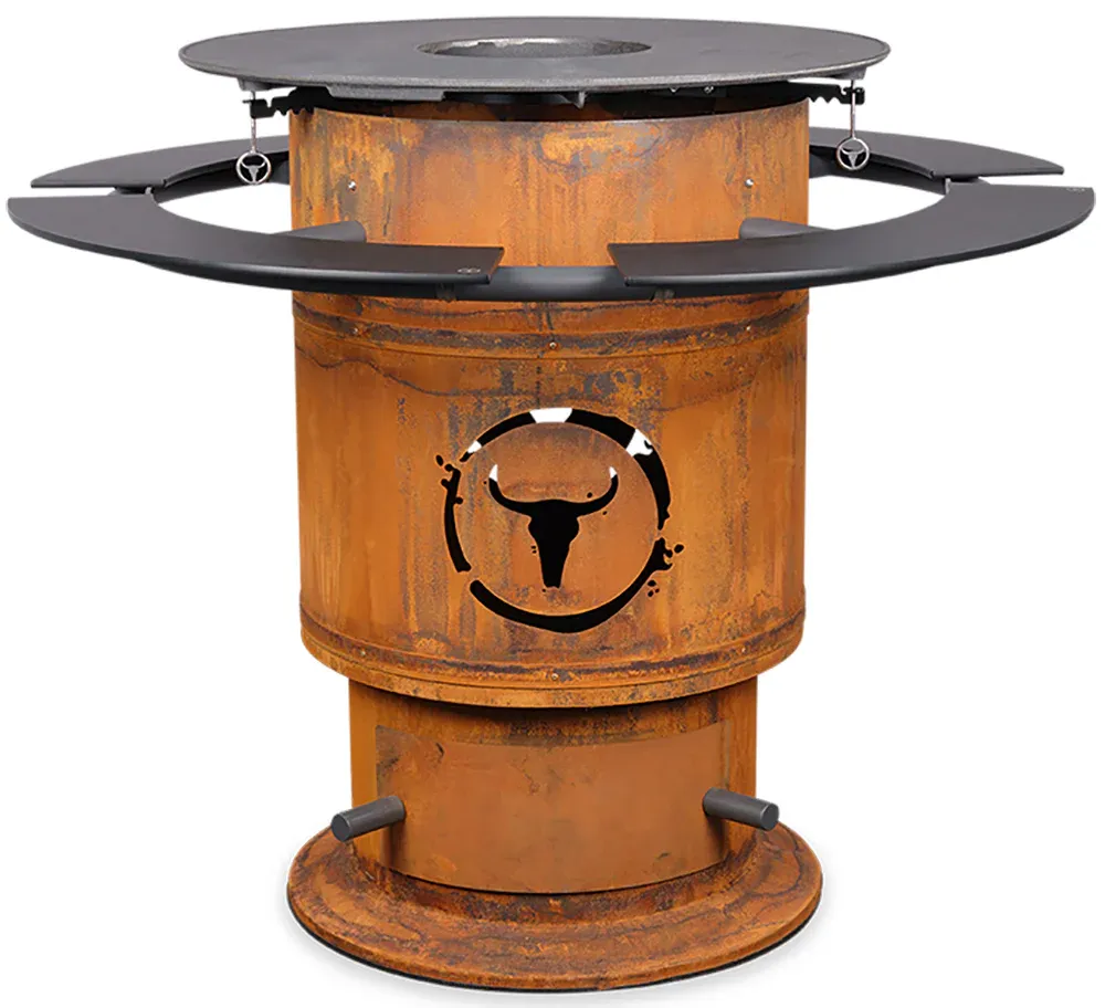 Moesta Bandit FirePlace inkl. Ablagen PaperPlank schwarz und BBQ-Disk