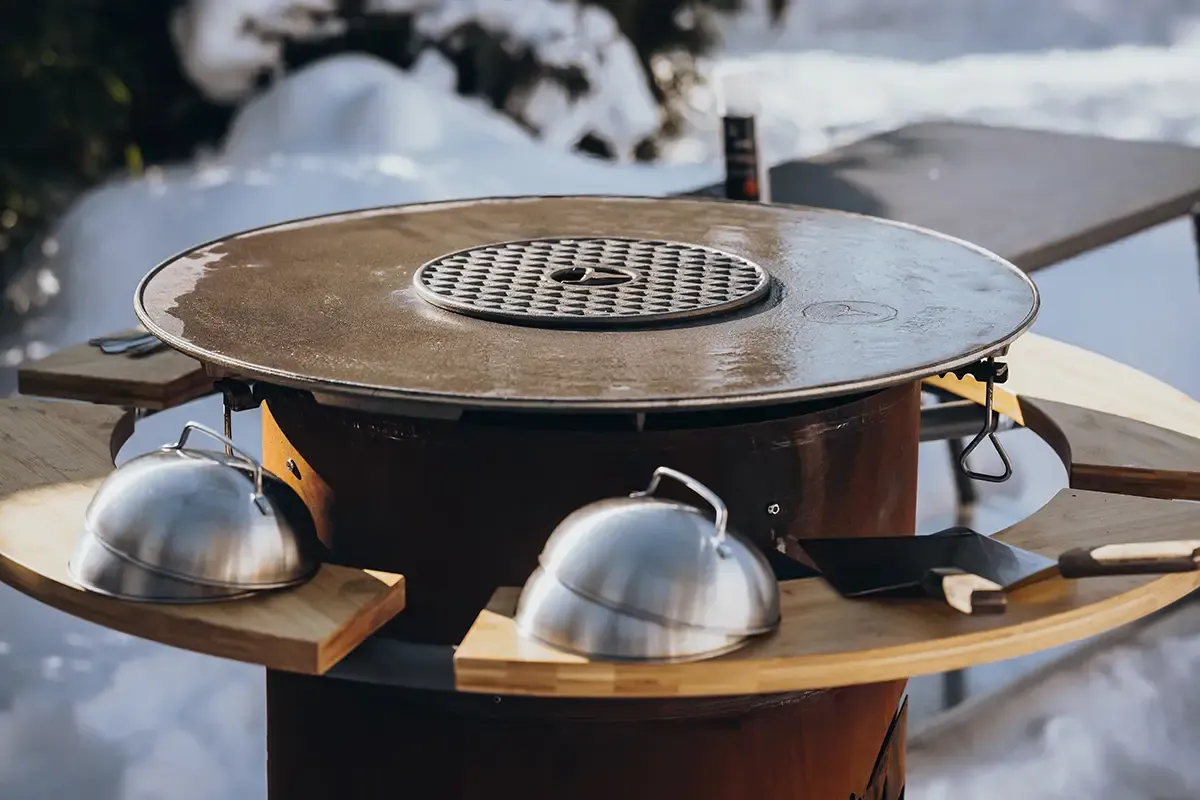 BBQ DISK SIZZLE ROST Gusseisen