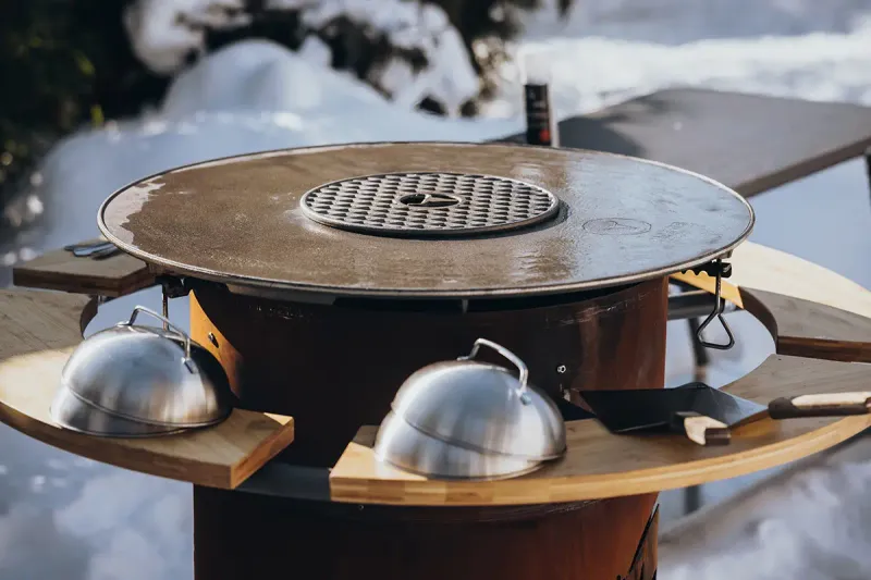 BBQ DISK SIZZLE ROST Gusseisen