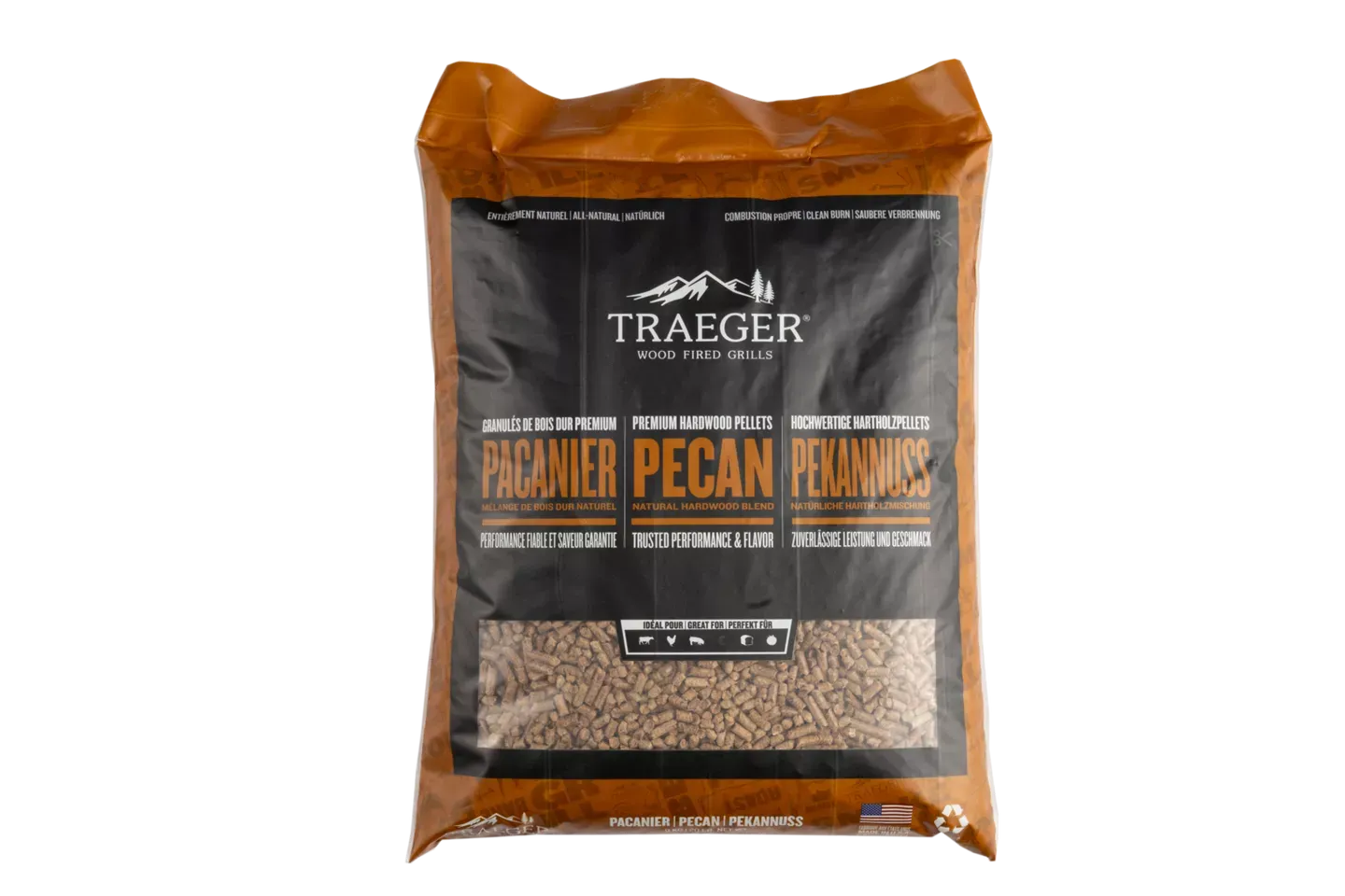 Traeger PEKANNUSS BBQ HOLZPELLETS 9 KG Sack