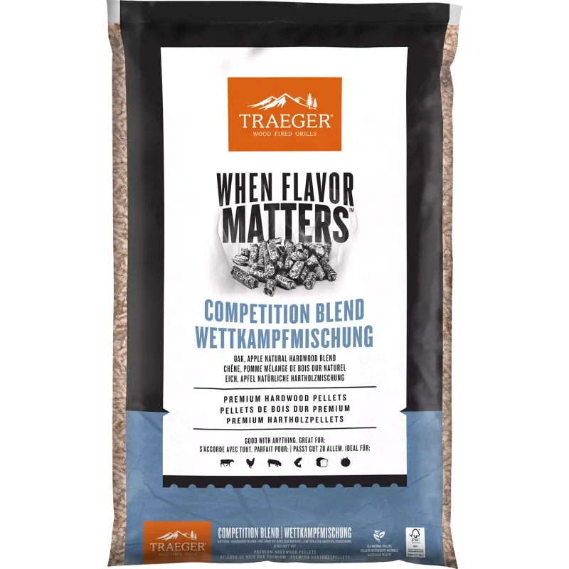 Traeger Competition Blend BBQ HOLZPELLETS  FSC 9 KG Sack