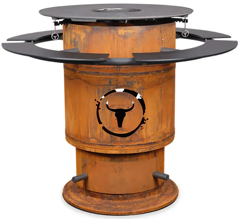 Moesta Bandit FirePlace inkl. Ablagen PaperPlank schwarz und BBQ-Disk