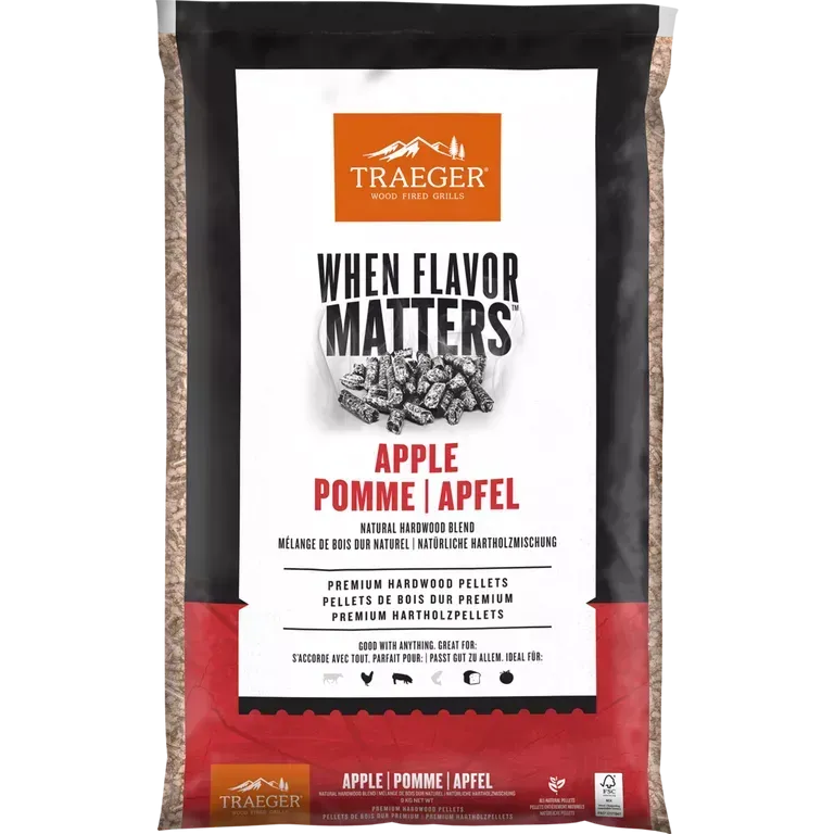Traeger Apfel BBQ HOLZPELLETS  FSC 9 KG Sack