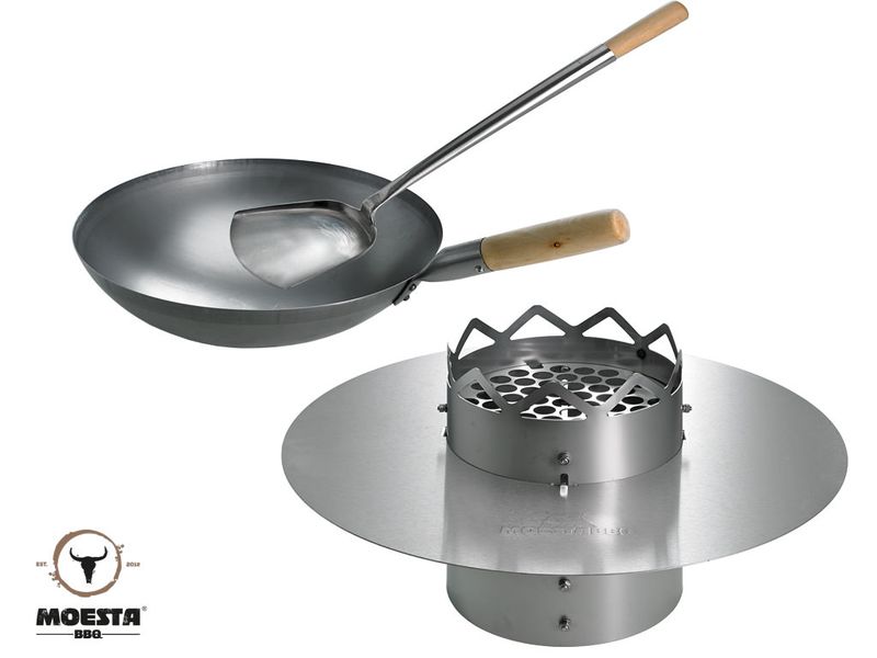 Moesta WOK'N BBQ Komplettpaket - für Kugelgrill (50cm-57cm)