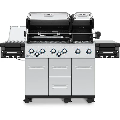 Broil King Imperial S690 IR Edelstahl Gasgrill mit Infrarot-Seitenbrenner