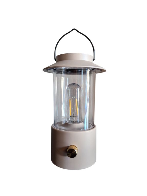 Lantaarn LED dimbaar (zand)