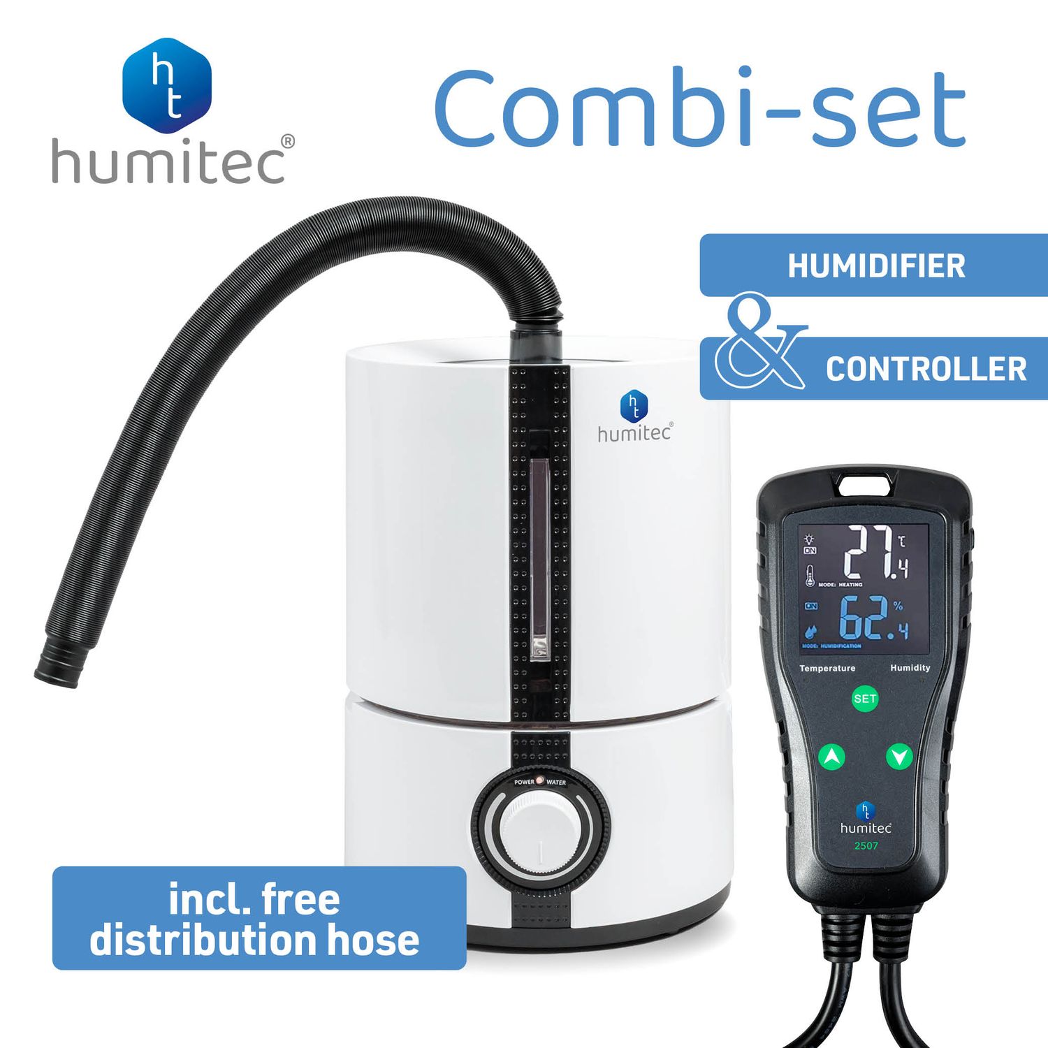 Humitec® Combi set: Luchtbevochtiger 5 liter + Controller