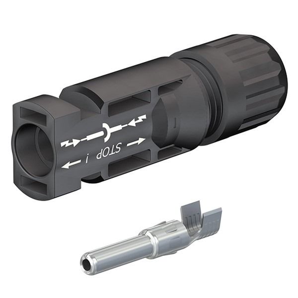 STÄUBLI PV-KST4/6I-UR MC4 Stecker 3teilig f. Kabel 4-6mm 32.0015P 0001-UR