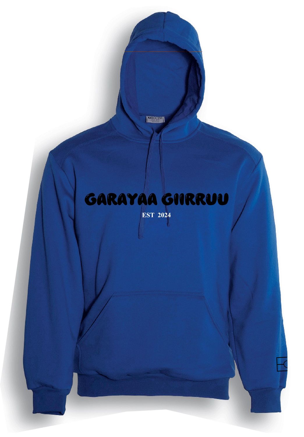 Garayaa Giirruu Hoodie - royal blue, black edition