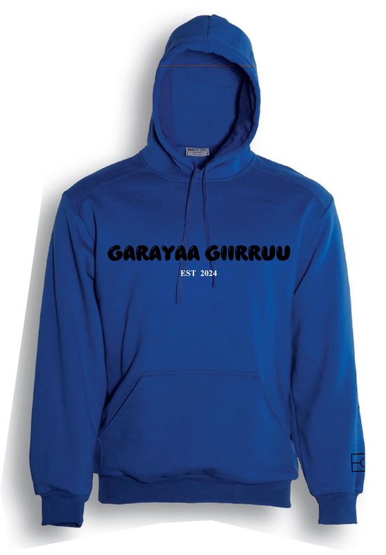 Garayaa Giirruu Hoodie - royal blue, black edition