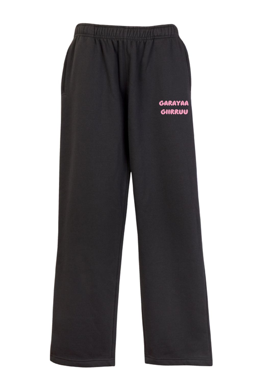 Garayaa Giirruu track pants - Black Pink edition