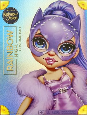 Rainbow High Costume Ball lalka Violet Willow z maską kota