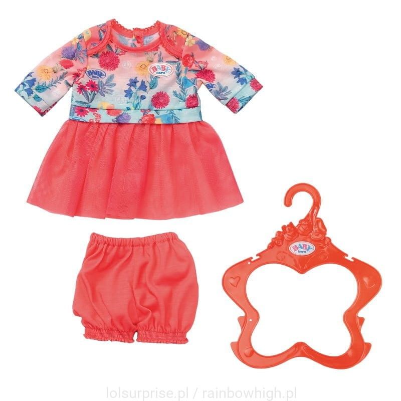 sukienka dla lalki BABY born + wieszaczek 826973