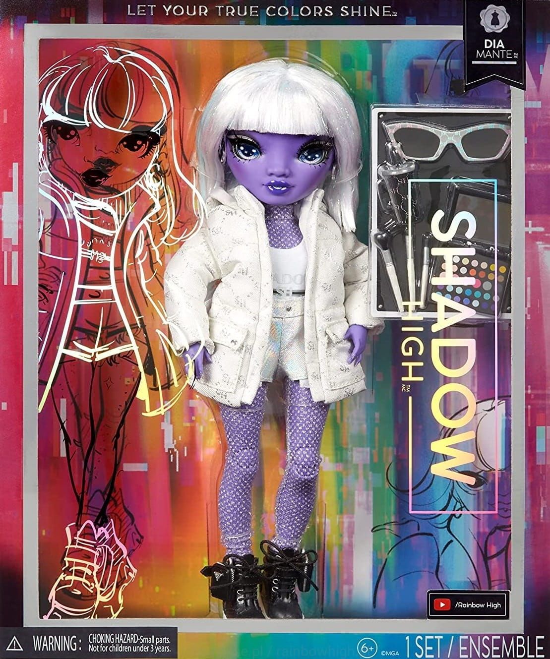 Shadow High seria 2 lalka Dia Mante 583066 Rainbow High