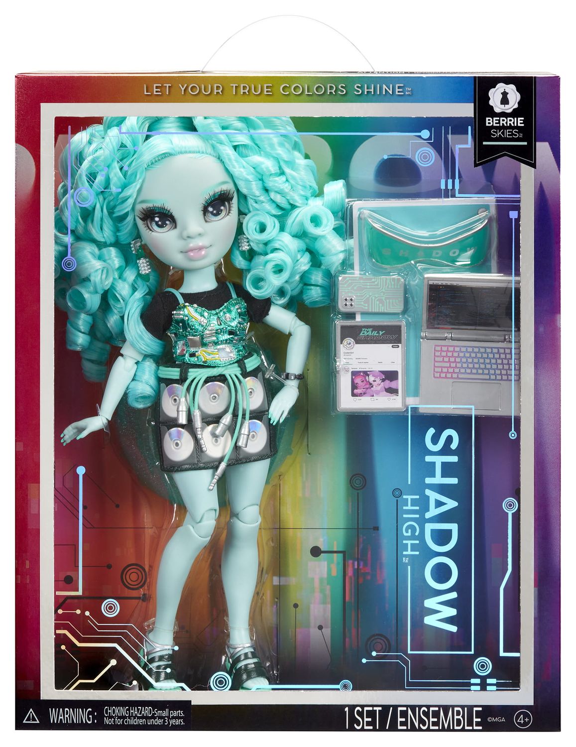 Rainbow High Berrie Skies lalka zielona Shadow High seria 3 592808