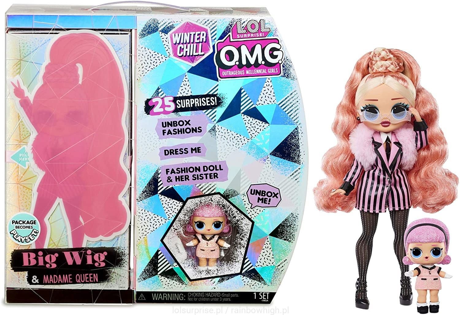LOL Surprise OMG Winter Chill Big Wig i Madame Queen zimowa 570264