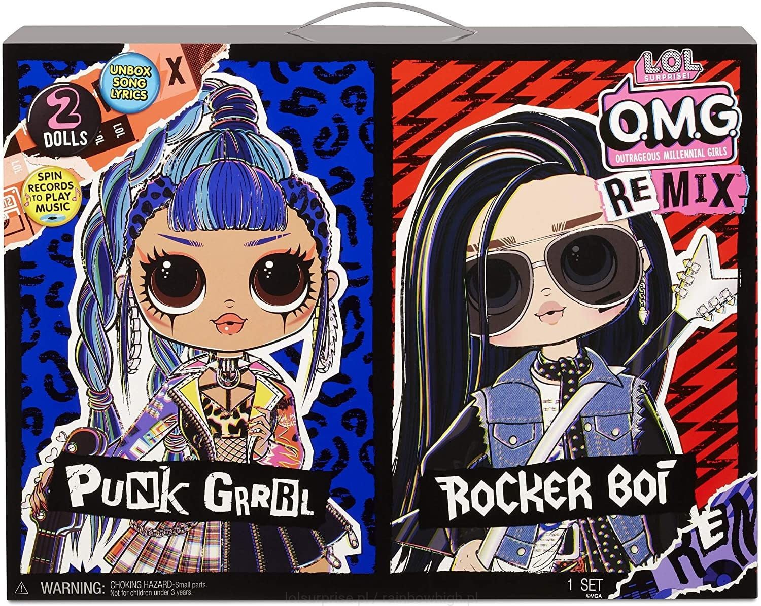 LOL Surprise OMG Remix dwupak Punk Grrrl i Rocker Boi 567288