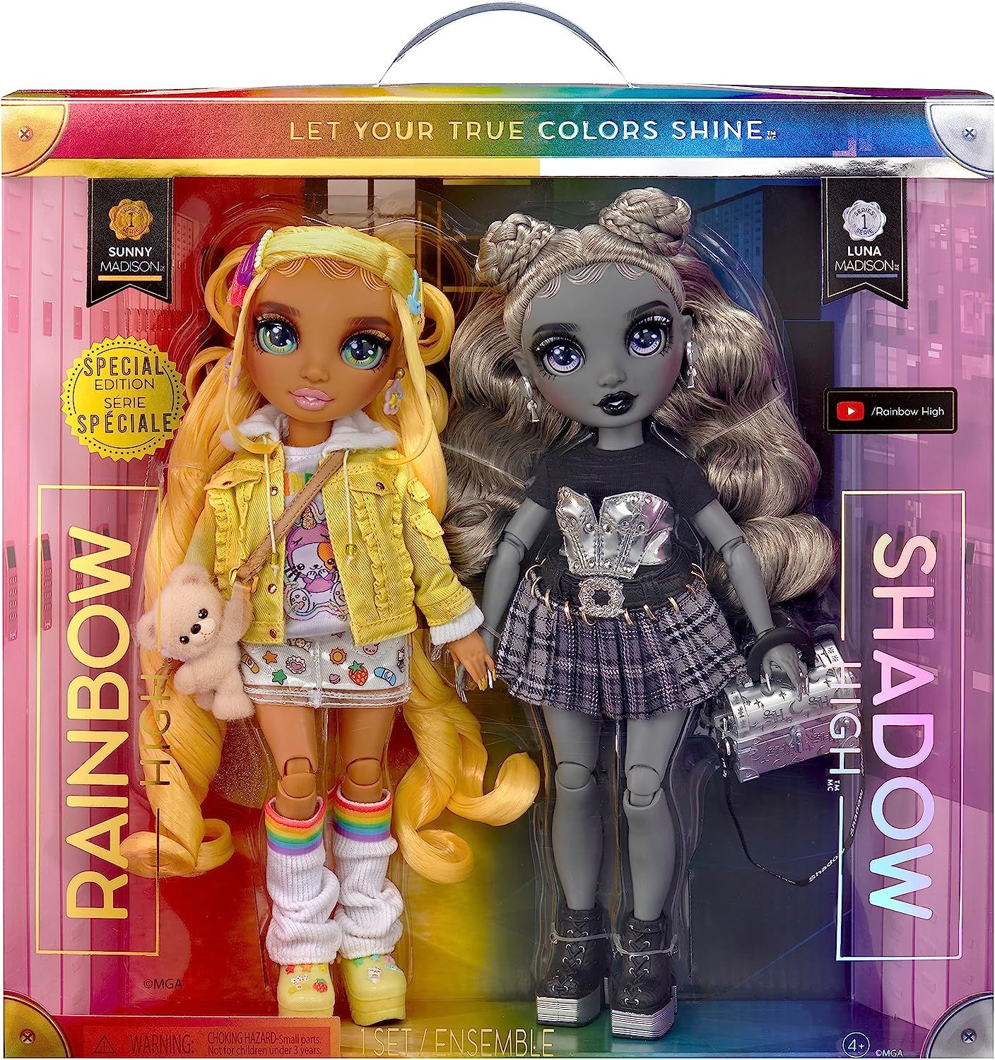 Rainbow High bliźniaczki Sunny i Luna siostry Madison 2-pak 592778