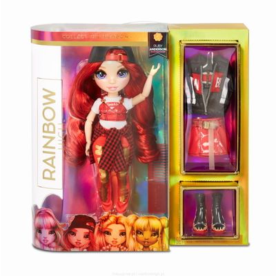 Rainbow High Ruby Anderson lalka Fashion Doll dwa zestawy ubranek 569619 seria 1