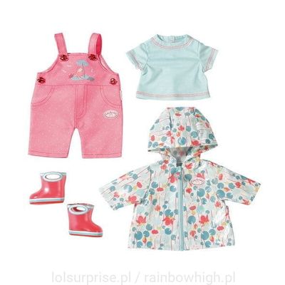 zestaw na deszczowe dni płaszczyk dla lalki Baby Annabell 703045