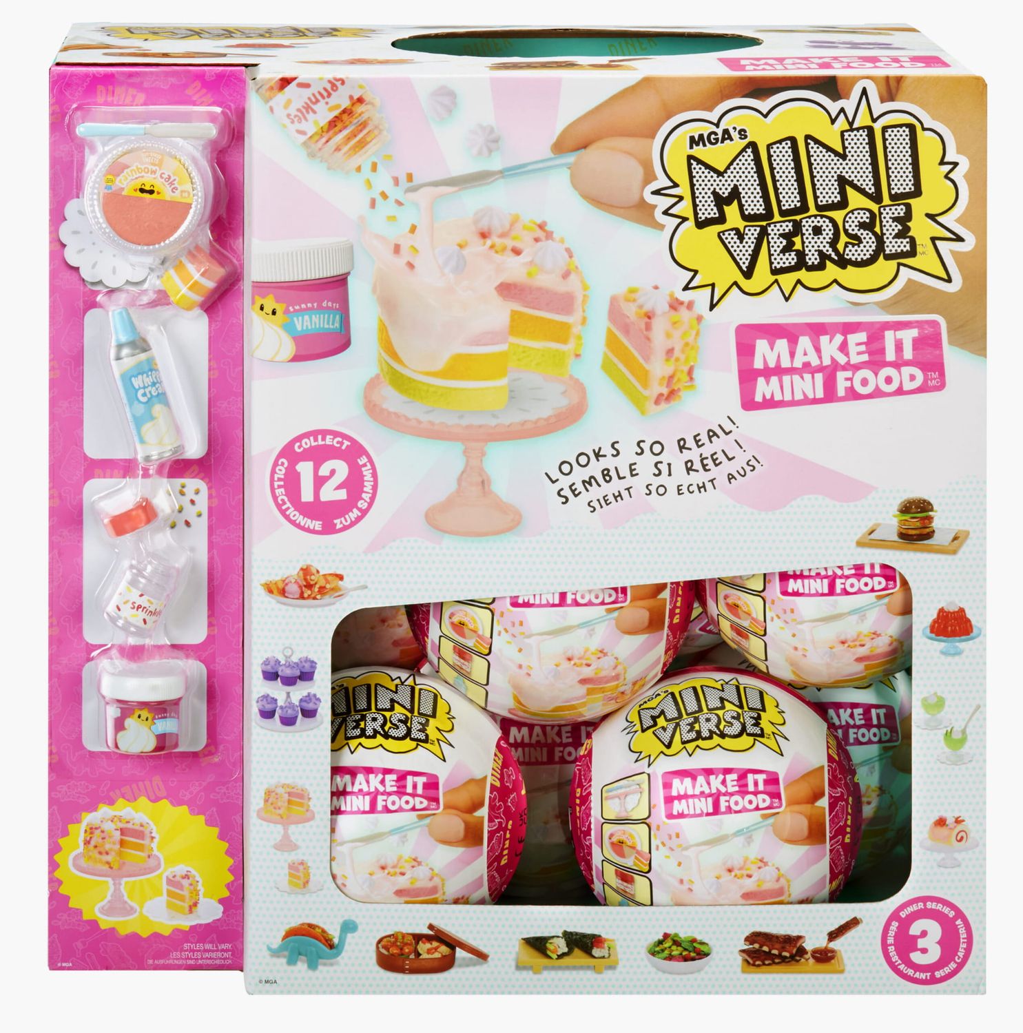 15 MGA’s Miniverse Make It Mini Foods Diner Series 3B Miniaturowe Jedzenie 505419 / cały karton