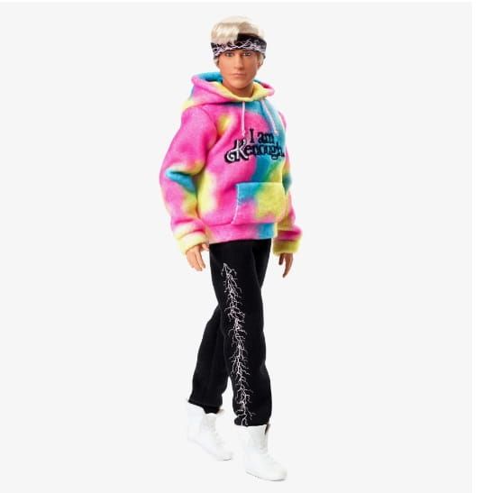 Barbie Ken w bluzie I am Kenough Lalka filmowa Ryan Gosling jako Ken Barbie the Movie