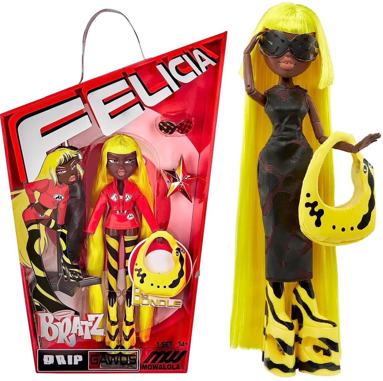 Lalka Felicia Bratz x Mowalola Special Edition Designer Fashion Doll