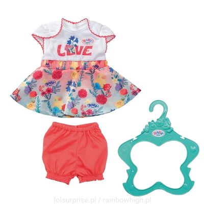 sukienka dla lalki BABY born + wieszaczek 826973