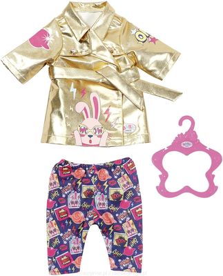 złoty płaszcz dla lalki Baby Born 43 cm 830802