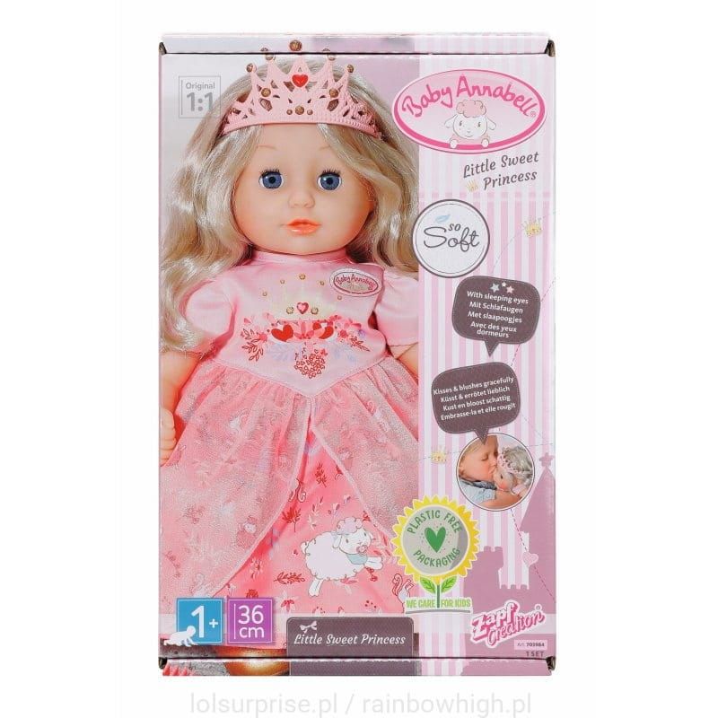 lalka Baby Annabell dziewczynka 36 cm Mała Słodka Księżniczka 703984